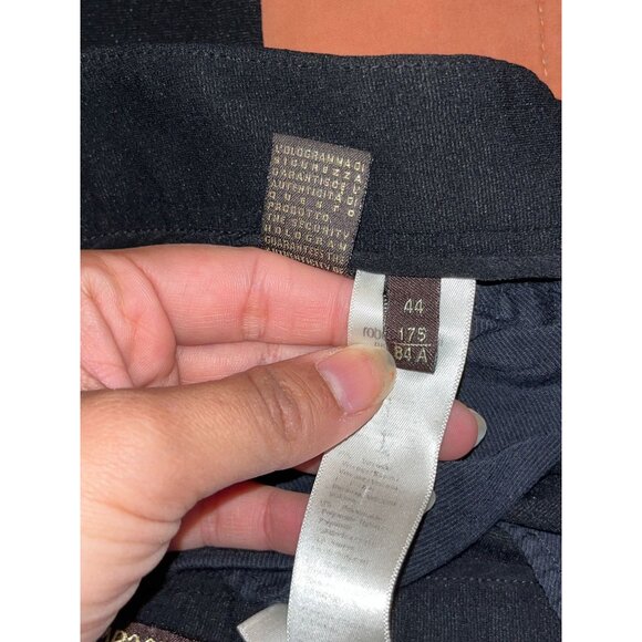 Roberto Cavalli Womens Black Skinny Pants With Zipper Pockets Size 8 - Picture 10 of 12